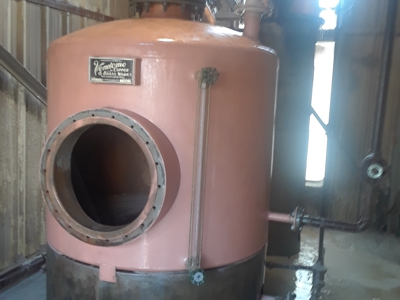 industrial piping/equipment after dustless blasting